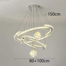 Axyaa Crystal Chandelier Pendant Light for Living Room and Bedroom