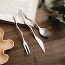 Axyaa Stainless Steel Rainbow Utensils Set for Dining and Dessert