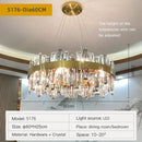 Axyaa Crystal Chandelier LED Pendant Lamp for Luxury Home Decor