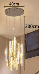 Axyaa Crystal Chandeliers Indoor LED Ceiling Light for Living Room