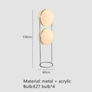 Axyaa Chrome Acrylic Ball Floor Lamp LED Standing Light