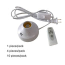 Axyaa Wireless E27 LED Lamp Base with Timer for Home Bedroom