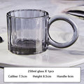 Axyaa Ins Style Big Ears Cup, Round Niche Glasses, Sunflower Coffee Mug