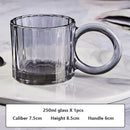 Axyaa Ins Style Big Ears Cup, Round Niche Glasses, Sunflower Coffee Mug