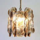 Axyaa Retro Amber Glass Pendant Light - Designer Living Room Chandelier