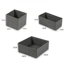 Axyaa Fabric Underwear Storage Box for Closet Organization and Storage - Socks, Underwear, Ties