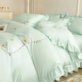 Axyaa Solid Color Bedding Set - Minimalist Style, Skin-Friendly, All-Season Comfort