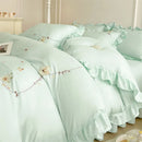 Axyaa Solid Color Bedding Set - Minimalist Style, Skin-Friendly, All-Season Comfort
