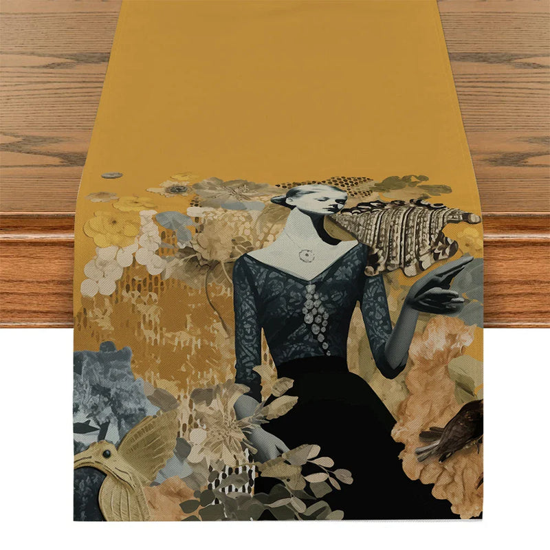 Axyaa Geometric Table Runner - Wedding Dining Coffee Decor Runners