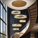 Axyaa Modern Luxury Home Staircase Pendant Lights Living Room Indoor Lighting
