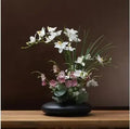 Axyaa Dove Orchid Vase: Ceramic Flower Arrangement Ornaments for Home Office Decor