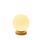 Axyaa Solid Wood Spherical Desk Lamp for Bedroom Living Room Study