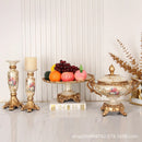 Axyaa Retro Resin Candle Holder for Nostalgic Decoration and Candlelight Dinners