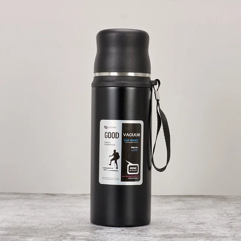 Axyaa Stainless Steel Vacuum Flask - Large Capacity Thermal Bottle