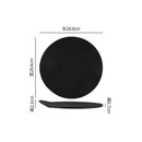 Axyaa Matte Stone Ceramic Plate Set for Molecular Cuisine and Desserts
