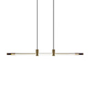 Axyaa Nordic Designer LED Pendant Light for Dining Table Chandelier in Straight Long Bar Island Style