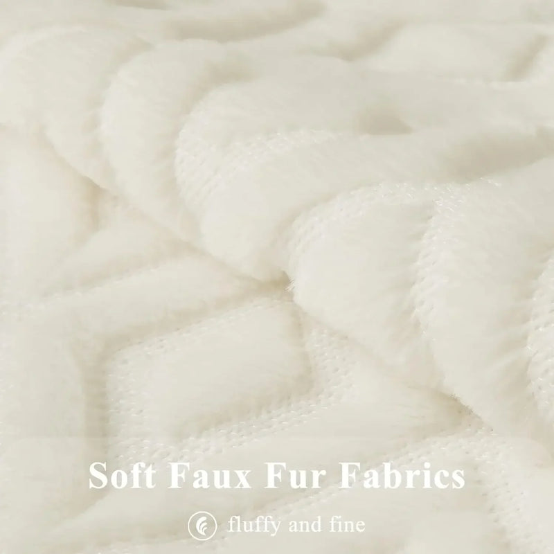 Axyaa Soft Faux Fur Velvet 18x18 Decorative Throw Pillow Covers