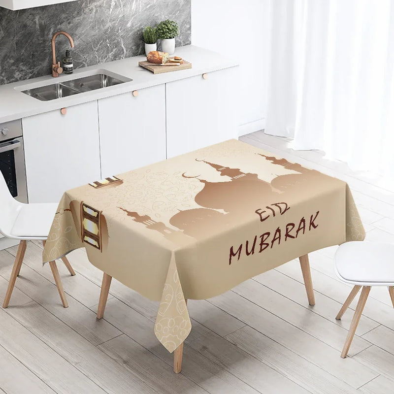 Elegant Ramadan Calligraphy Tablecloth by Axyaa