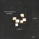 Axyaa White Marble LED Pendant Light for Luxurious Villa Decor
