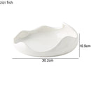 Axyaa Ceramic Dinner Plates Steak Pasta Modern Tableware Restaurant Trays