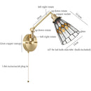 Axyaa Vintage Glass LED Wall Lights - Rotate Wandlamp