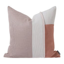 Axyaa Pink Texture-Stitch Flannel Sofa Pillow for Living Room, Bedroom, or Restaurant