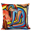 Axyaa European Retro Style Oil Painting Cushion Cover