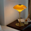 Axyaa Glass LED Table Lamp Silver Finish for Living Room and Bedroom
