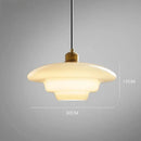 Axyaa Glass LED Chandelier for Dining Desk Living Rooms Bedroom Kitchen Art Bar Lighting