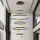 Axyaa Crystal Stair Chandelier for Indoor Lighting