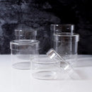 Axya Glass Jar Storage Tank Candy Jars Cotton Swab Box Organizer Jar