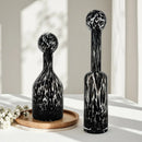 Axyaa Leopard Print Glass Flower Vase - Home Decor Accessory