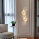 Axyaa Cream Wind Glass LED Wall Light for Nordic Luxury Home Decor
