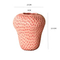 Axyaa Cartoon Strawberry Vase Flowerpot Girl Kids Room Decor Ceramic Home Accessories
