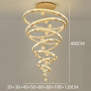 Axyaa Crystal Chandelier for Duplex Architecture Living Room & Stair Lighting