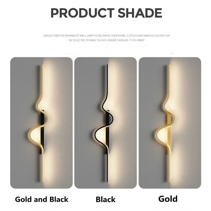 Axyaa Modern LED Wall Lamp for Living Room Office Bedroom Interior Lighting