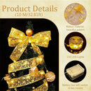 Axyaa Silver Ribbon Fairy Lights: Christmas Tree & Home Party Decoration