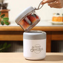 Axyaa 860ml Stainless Steel Soup Cup with Spoon and Lid