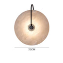 Axyaa Modern Marble Wall Sconces LED Surface Mount Black Lighting