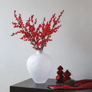 Axyaa Irregular Pleats Glass Vase for Home Decor