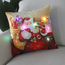 Axyaa LED Christmas Light Pillowcase 45cm - Super Soft Polyester Home Decor