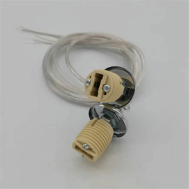 Axyaa Pack of G9 Ceramic Lamp Holders - Halogen Light Bulb Base Socket