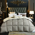 Axyaa White Down Comforter Duvet Winter Quilt Cotton Cover Twin King Size