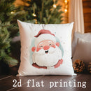 Axyaa Festive Santa & Christmas Tree Pillow Covers - Sofa, Bedroom, Car Pillow Cover