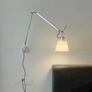 Axyaa Nordic Swing Arm Wall Lamp in Black/White