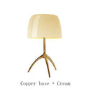 Modern Bauhaus Glass Table Lamp in Vibrant Colors by Axyaa