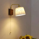 Axyaa Ceramic Rocker Wall Lamp LED New Retro Bedroom Decor Lighting