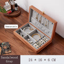 Axyaa Black Walnut Solid Wood Jewelry Box Retro Storage Box