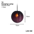 Axyaa Purple Ripple Villa Light: Luxury Grape Pendant Series & Floor Lamp