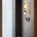 Axyaa Carbon Steel LED Wall Lamp with Pull Chain Switch and Bulgari Marble Stone